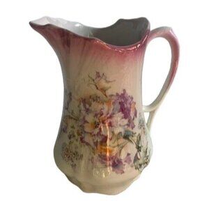 Vintage Flower Pitcher Made in Germany 6 inch Tall